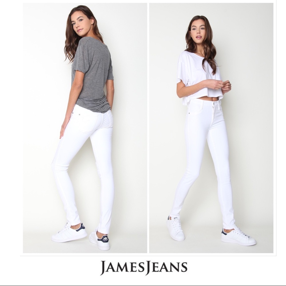 NEW James Jeans Twiggy White Skinny Jeans